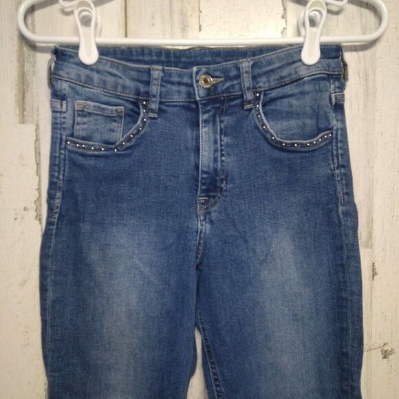 &Denim by H&M Jeans Womens Size 27 Skinny Ankle Regular Waist Blue Medium Wash - Picture 6 of 7